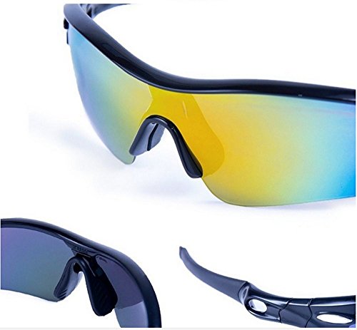 Playbook al por mayor 5 lentes TR90 marco deportes gafas de sol, UV400 muti-color Racing bicicleta Ciclismo gafas, polarizadas, Blanco/Rojo