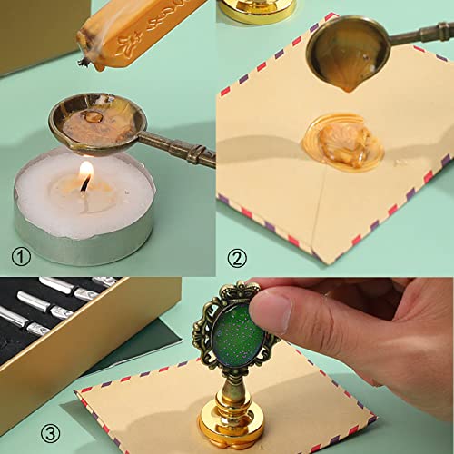 Pluma de Caligrafía Antigua con Pluma, Pluma de Pluma Metálica, Pluma de Caligrafía, para Uso Doméstico, Regalos Ejecutivos y Decoración de Oficina Antigua (Verde Oscuro)