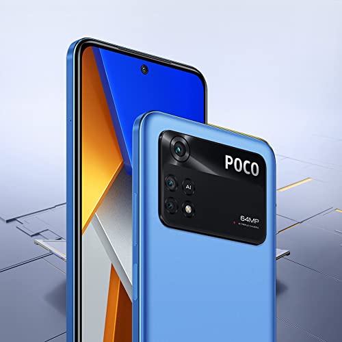 POCO M4 Pro Smartphone 6+128GB, Pantalla de 6.43 pulgadas 90Hz AMOLED DotDisplay, MediaTek Helio G96, Triple Cámara de 64MP, 5000mAh, Cool Blue, Versión ES