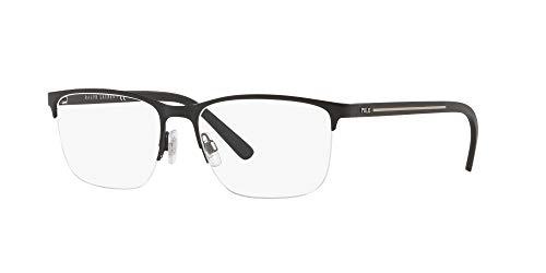 Polo 0PH1187 Monturas de gafas, Ovaladas, 55, Matte Black