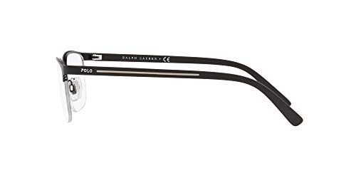 Polo 0PH1187 Monturas de gafas, Ovaladas, 55, Matte Black