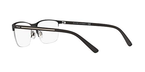 Polo 0PH1187 Monturas de gafas, Ovaladas, 55, Matte Black
