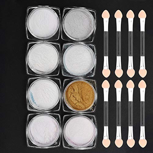 Polvo de pigmento para manicura, combinado con cualquier color base, polvo de espejo con purpurina, polvo de uñas, decoración de pigmento para decoración de uñas, gafas para uñas