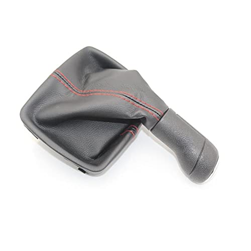 Pomos De Palanca De Cambios,Pomo De Cambio Uso Apto Para VW Polo 9N 9N2 Para GTI 2002 2003 2004 2005 2006 2007 2008 2009 2010 Estilo De Coche Perilla De Cambio De Marchas De 5 Velocidades Bota De Cuer