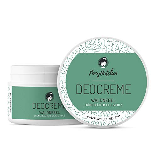 PonyHütchen Desodorante en crema sin sales de aluminio para hombre y mujer + crema desodorante + vegano + hecho a mano en Alemania + 100% natural eficaz – 0% sales de aluminio