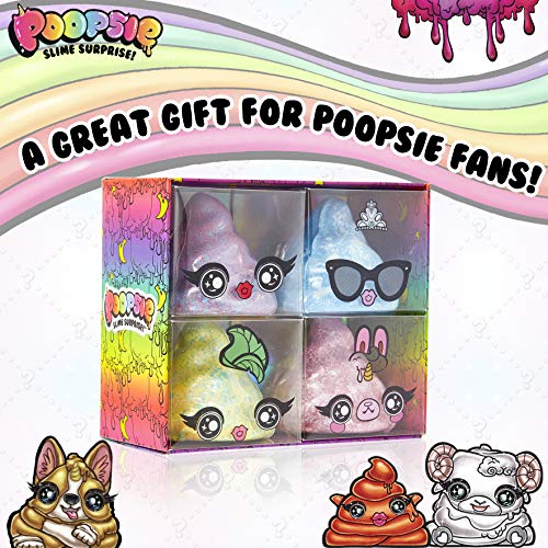 Poopsie Slime Surprise Unicornio Set de Bombas de Baño para Niñas, 4 Piezas Bomba Baño Efervescentes, Divertidas Bolas Perfumadas, Regalos Unicornios para Niñas y Adolescentes