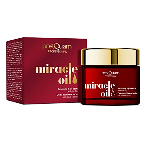 PostQuam - Crema de Noche Miracle Oil | Efecto Regenerante e Hidratante - Aceite Para el Cuidado de la Piel de 50ML | Refuerza piel y rostro