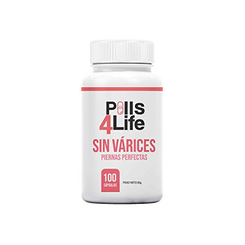 Potente tratamiento Anti-Varices | Elimina Varices, Arañas Vasculares, Piernas cansadas e inflamadas | Mejora la Circulación y Estimula el riego sanguíneo | Tratamiento Natural | 100 cápsulas