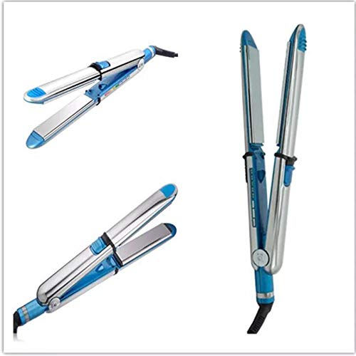 PPCERY Pro Nano Titanium Prima Optima 3000 1/4 '' Titanium 1.25"Plancha de Hierro Plano 465F 110V-240V Curling de Cabello (Color : Blue)