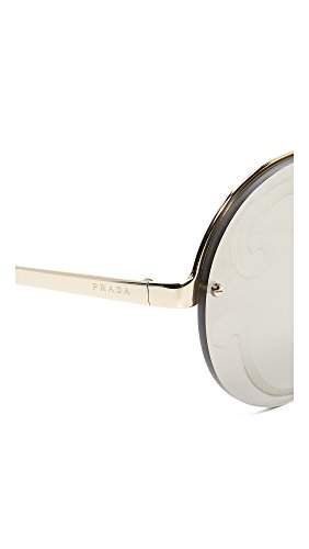 Prada 65Ts, Gafas de Sol Unisex Adulto, Negro (Pale Gold/Blue), 36