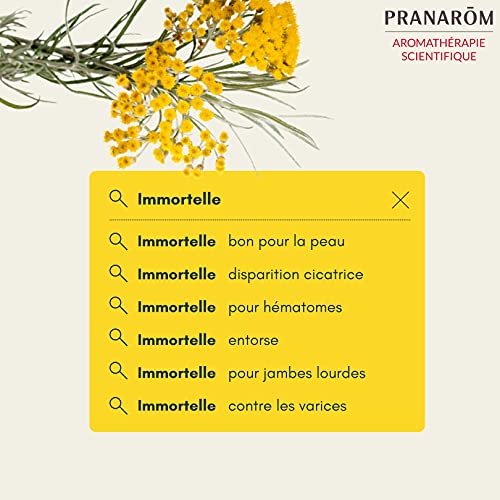 Pranarom - Aceite Esencial Siempreviva Amarilla - Sumidad Florida, Immortelle, Amarillo, 5 ml