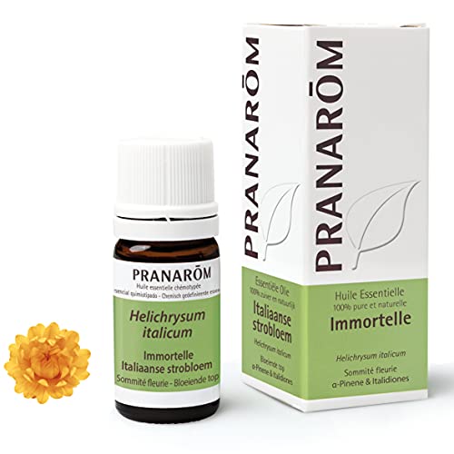 Pranarom - Aceite Esencial Siempreviva Amarilla - Sumidad Florida, Immortelle, Amarillo, 5 ml