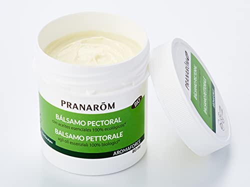 Pranarôm Aromaforce Bálsamo pectoral, con aceite esencial de eucalipto, respiración, defensas naturales, 80 ml