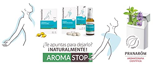 Pranarôm Aromastop Chicles Liberación Rápida, calma y relaja, efecto rápido de los aceites esenciales de lavanda, mandarina y menta piperita, 24 chicles
