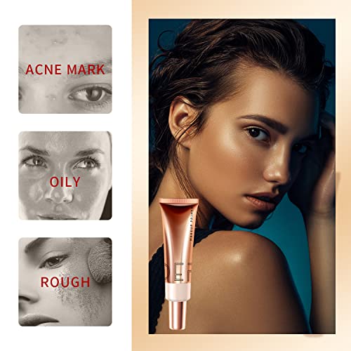 Primer Prebase de Maquillaje, Prebase de Maquillaje Pore Filler, Prebase de Maquillaje Iluminadora, Minimiza poros y líneas Finas, Tez Unificada, Fórmula Vegana - 30 ml
