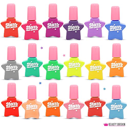 Princess Set de esmalte de uñas a base de agua Pelable 18 Botellas 18 Colores
