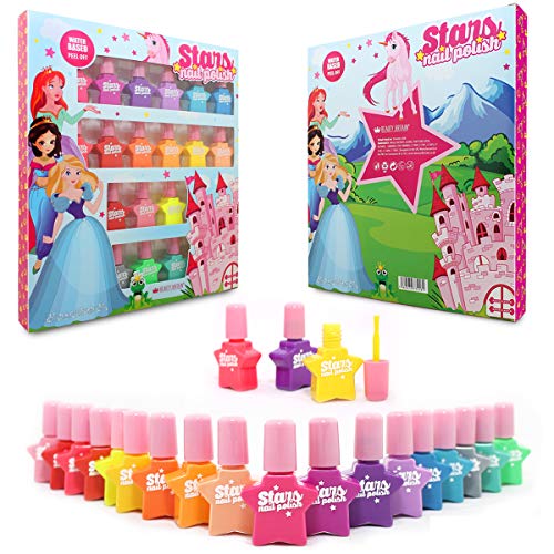 Princess Set de esmalte de uñas a base de agua Pelable 18 Botellas 18 Colores
