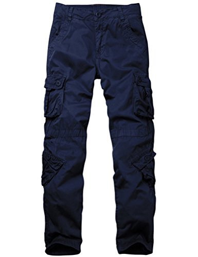 Private Label - Pantalones militares para mujer Azul Azul marino. XX-Large