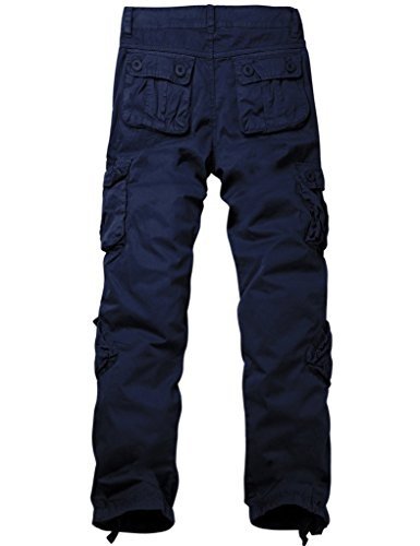 Private Label - Pantalones militares para mujer Azul Azul marino. XX-Large