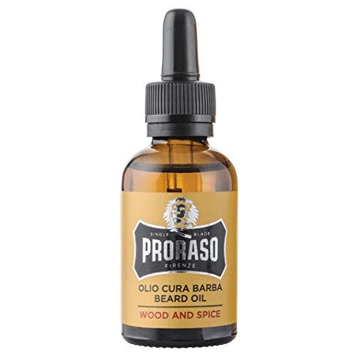 Proraso Wood and Spice Beard Oil - Aceite de playa (3 unidades de 30 ml)
