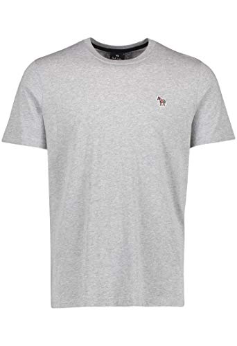 PS by Paul Smith Hombres Cebra de algodón orgánico t-Shirt Gris XXL