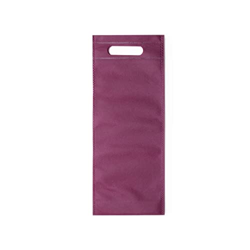 PUBLIMER - Pack 50 Bolsas para Botellas de Vino. Bolsas Regalo. Bolsas Clientes Tienda. Bautizos Comuniones Bodas (Burdeos)
