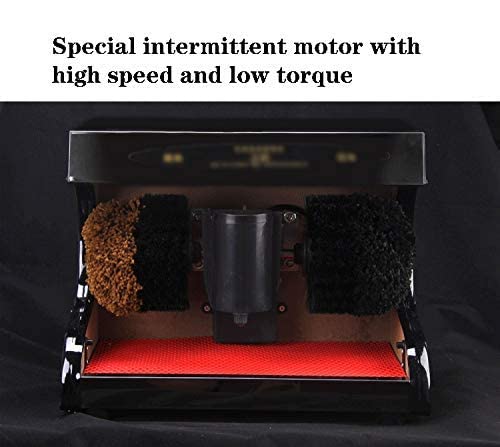 Pulidora de zapatos eléctrica, pulidora de zapatos eléctrica automática, máquina cepilladora, pulidora eléctrica de zapatos para lugares públicos de bancos de hoteles familiares (color: negro2)