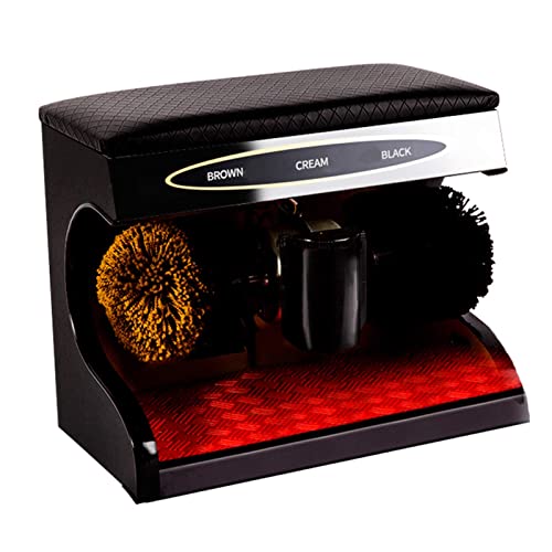 Pulidora de zapatos Pulidora de zapatos por inducción automática Máquina pulidora mecánica Cepillo eléctrico para zapatos para hoteles familiares Cepillos para zapatos de oficina (Dar pulido para