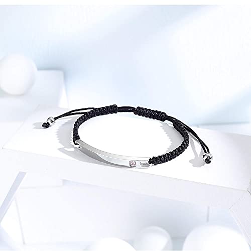 Pulsera Amistad Pulsera Pareja Día de San Valentín Joyas para novia Pulsera con letras DIY-Women's_pink_diamonds