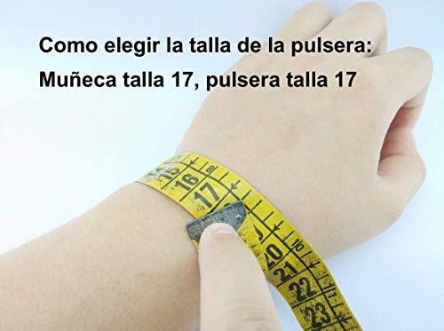 Pulsera de ESPAÑA de paracord, hecha a mano y a medida mod. BASIC, color NEGRO.