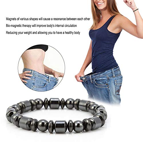 Pulsera de Terapia Magnética, Pulsera magnética de acero de titanio para mujer, Pulsera de atención médica mujeres hombres regalos para padres amigos