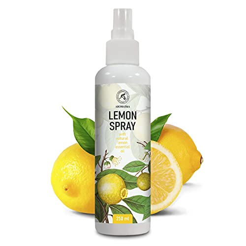 Pulverizador Aromático para Habitación y Ropa de Cama 250ml - Ambientador Pulverizador con Aceite Esencial de Limón - Perfumador Hogar - Perfume de Interior - Fragancia Limón - Spray Almohada