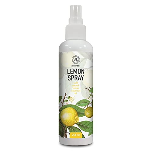 Pulverizador Aromático para Habitación y Ropa de Cama 250ml - Ambientador Pulverizador con Aceite Esencial de Limón - Perfumador Hogar - Perfume de Interior - Fragancia Limón - Spray Almohada