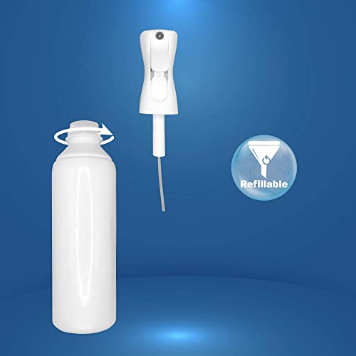 Pulverizador de Agua para Peluquería 300 ml Spray Pulverizador Desinfectante, Pulverizador Continuo Flairosol, Botella Spray Nebulizador Vaporizador Plantas, Botella Spray Niebla Fina (1)