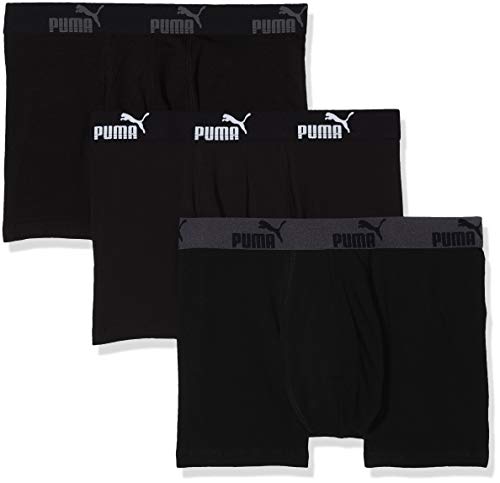 PUMA Promo-Calzoncillos Tipo bóxer (3 Unidades), Negro (Black 200), S (Pack de 3) para Hombre