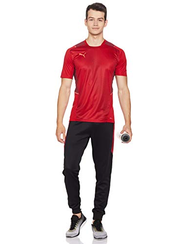 PUMA Teamcup Training Jersey Camiseta, Hombre, Chili Pepper/Cordovan/Red Blast, M