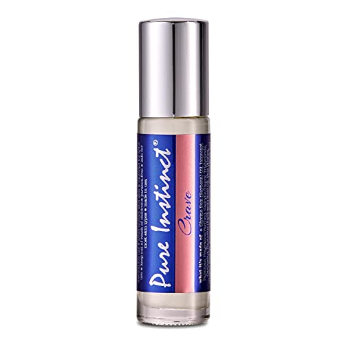 Pure Instinct CRAVE Roll-On The Original Pheromone Infused Essential Oil Perfume Cologne - Para ella - TSA Ready 0.34 fl oz