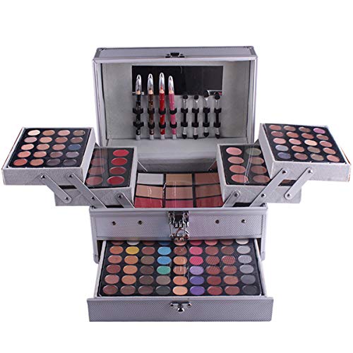 Pure Vie® 132 Colores Sombra De Ojos Corrector Rubor y Brillo de Labios Paleta de Maquillaje Cosmética - Perfecto para Sso Profesional y Diario