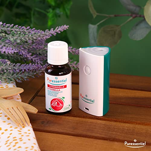 Puressentiel - Anti-Pic - Difusión Citronela - Aceites esenciales para difusión - Ideal para preservar la tranquilidad de sus tardes y noches de verano - 30ml