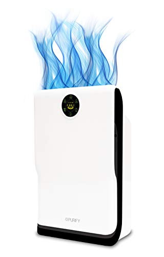 Purificador de aire Purify C160, protección 6 en 1, hasta 40 m², cadr 159 m³/h, PM 2.5 99,9%, ruido 20,4 dBA, eficiencia de filtración bacterica 98,06%, ventilador 3 velocidades, mando a distancia