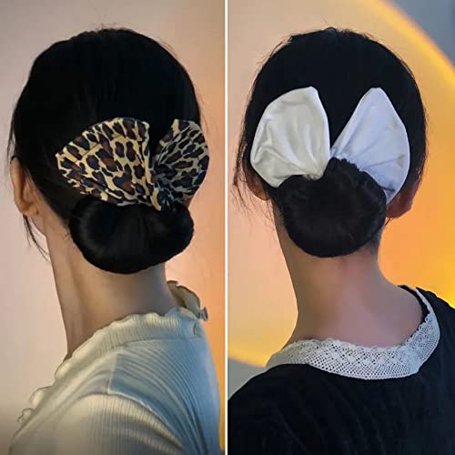 Qagazine Diadema para mujer, diseño de moño de tela, estilo bohemio, para mujer, diseño simple, hermosa, para el cabello, accesorios para mujeres, niñas, diferentes tipos de cabello