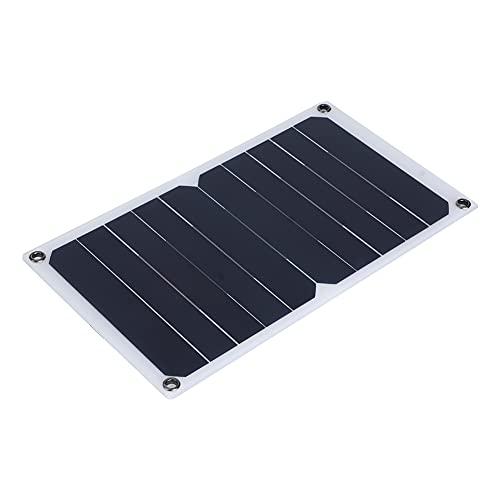 Qinlorgon 【Venta del día de la Madre】 Panel Solar Duradero a Prueba de Agua de 5 V, Cargador de Panel Solar, silicio monocristalino Operación Simple Pradera Conveniente para Bosque de montaña al