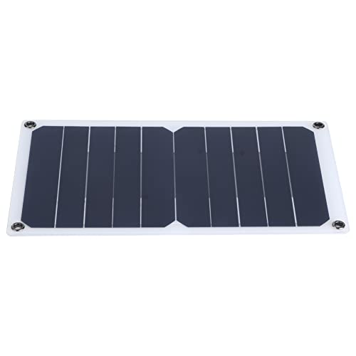 Qinlorgon 【Venta del día de la Madre】 Panel Solar Duradero a Prueba de Agua de 5 V, Cargador de Panel Solar, silicio monocristalino Operación Simple Pradera Conveniente para Bosque de montaña al