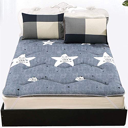 QLWY Colchon Tatami Japones, Suelo Plegable Espesar Colchón, Colchón Espuma De Memoria, Antideslizante Respirable Colchón De Futón Víveres Estera para Dormir, Lavable (C,80x190cm)