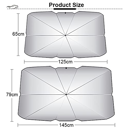 QOHFLD Car Windshield Cover Sun Shade Protection Folding Umbrella,For Mitsubishi ASX Lancer 10 9,for Outlander,for Pajero
