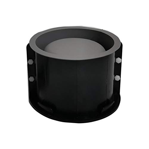 QOTSTEOS Molde de silicona para macetas, 6 pulgadas de doble capa redonda de hormigón flor molde de silicona, Molde de silicona para maceta de flores, Molde de maceta de hormigón