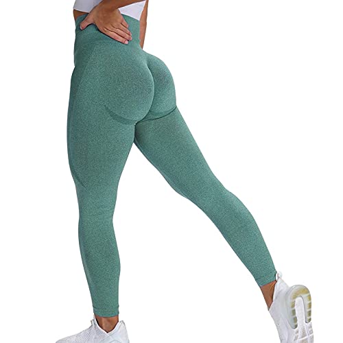 QTJY Leggings sin Costuras de Cintura Alta, Ejercicio Push-up para Damas Que Ejecutan Pantalones de Yoga, Pantalones de Fitness de Entrenamiento en Cuclillas DS