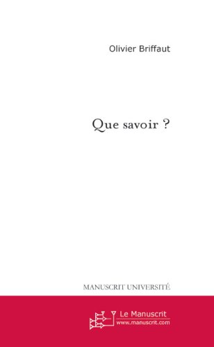 Que savoir ? (Policier et suspense) (French Edition)