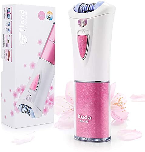 Queenmew Depiladora Electrica Afeitadora Eléctrica Con Luz, Maquina Depiladora Facial Mujer De Bikini Inalámbrico, Removedor De Vello Facial Para Mujeres
