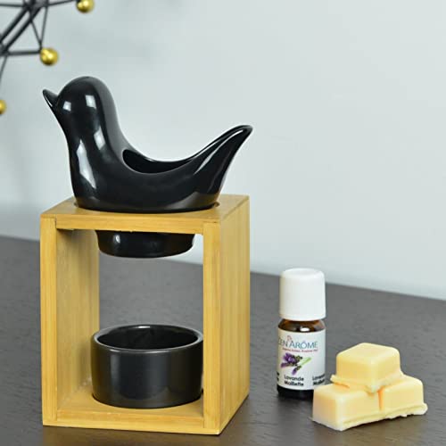 Quemador de Aromas y perfumes Birdy Black - Serie Naturéa , Aroma difusor de aceites Esenciales